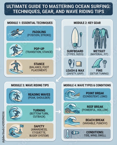 Ultimate Ocean Surfing Guide: Techniques, Gear, and Wave Riding Tips for Beginners to Pros