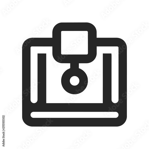 Fotografie Secure E-Wallet and Online Currency Vault Glyph