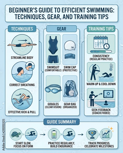 Beginner's Guide to Efficient Swimming: Techniques, Gear, and Training Tips