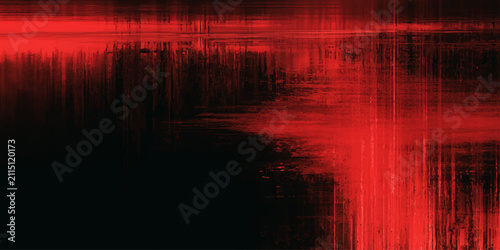 Bild auf Leinwand Abstract red texture on black background, representing raw energy and motion, with vibrant lines creating a sense of dynamism and intensity