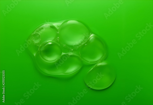 Clear gel bubbles and liqui...