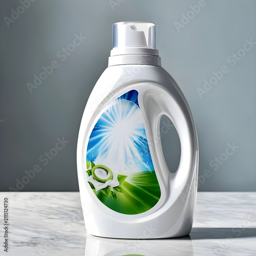 White laundry detergent bot...
