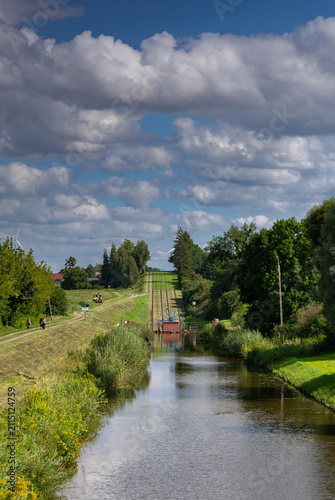 Fascinating Poland: the Jelenie slip-way  on the Elbląg Canal.