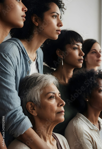 Diverse group of women from...