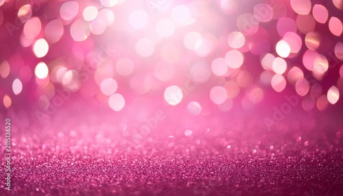Abstract Bokeh Light On Pink Background Pink Holiday Background With Bokeh Flare Light Overlay Effect Festive Valentines Day