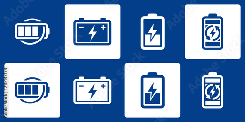 Collection of electrical vector logos with modern, simple, clean and abstract style. Icons for businesses, electricians, and personal branding.