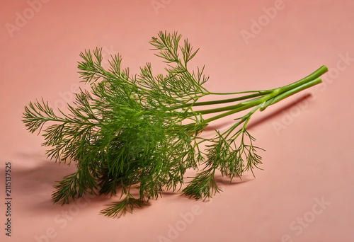 Fresh green dill herb with ...