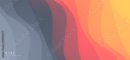 Abstract wavy background. Smooth gradients merge. Modern design. Folded texture. Vector illustration for a brochure, poster, presentation, cover, screen, flyer, or banner.