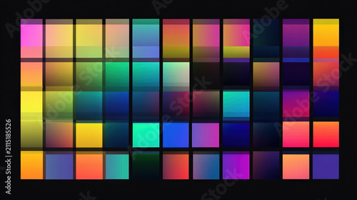 Colorful Squares Grid Gradient Background Abstract Pattern Design Palette Mosaic Vibrant Texture Multicolor Wallpaper