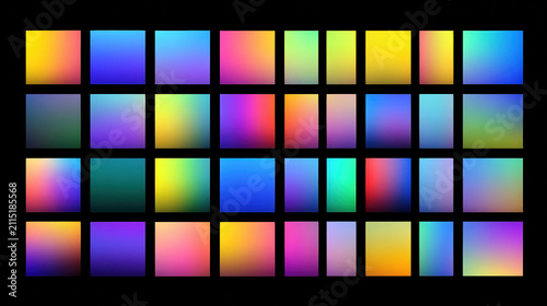 Colorful Squares Grid Gradient Background Abstract Pattern Design Palette Mosaic Vibrant Texture Multicolor Wallpaper