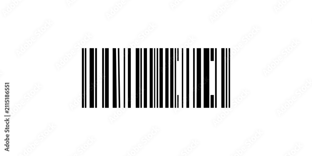Obraz premium Barcode scanner code silhouette representing retail inventory tracking commerce logistics product identification identification system digital shopping.