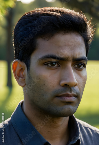 Close up portrait of a youn...