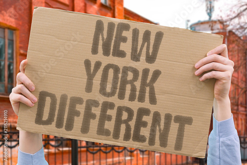 Quadro su tela "New York Different" The city is unlike anywhere else on earth