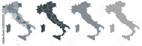 Set maps of Italy	