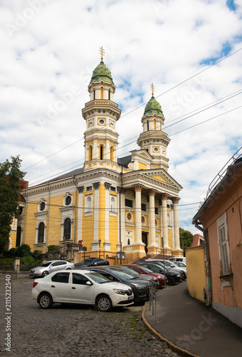Holy Cross Cathedral is a Ruthenian Greek Catholic cathedral of Eparchy of Mukachevo in Uzhhorod, Ukraine