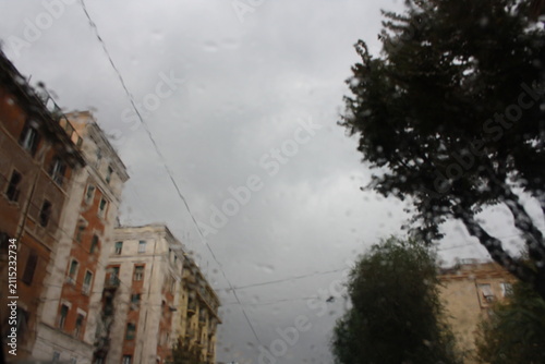 rain in the city