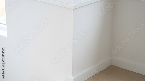 White Wall Corner Sharp Angle Abstract Visual Background with Clean Commercial Design Style Featuring Gradient, Texture, Wallpaper with Digital