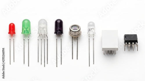 Professional Collection of Eight Optical Electronic Components and LEDs