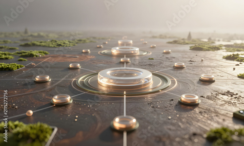 Futuristic City Planning Concept