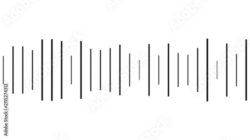 Minimal Audio Waveform Equalizer Motion Graphic