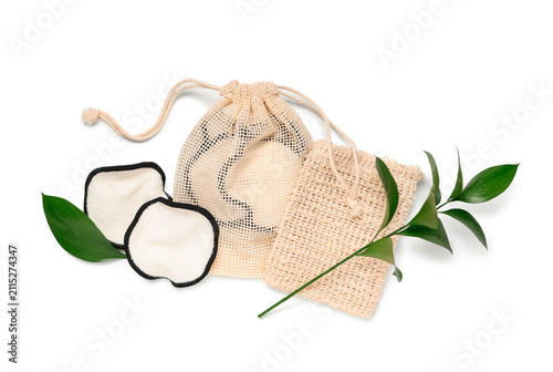 Bags, reusable cotton pads ...