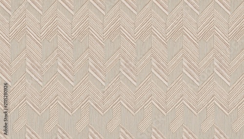 seamless herringbone fabric texture background high resolution light beige chevron textile surface professional zigzag weave canvas material for interior design and 3d rendering