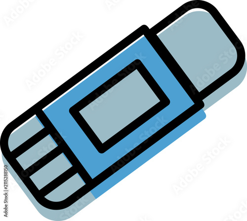 Purple ballpoint pen writing flat icon