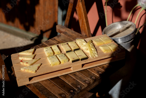 фотографія Mixed Italian cheese board with grana pecorino gorgonzola and aged cheeses tasti