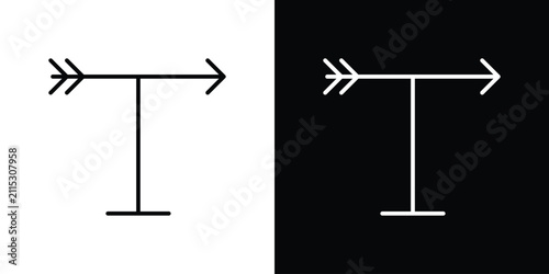 Quadro su tela Veleta icon line art symbols set