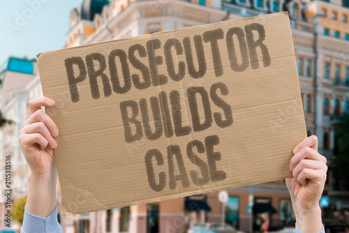 Foto "Prosecutor Builds Case" The prosecution prepares evidence for court