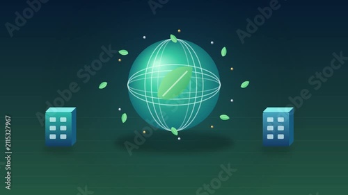 Animated 3D Corporate Sustainability and ESG