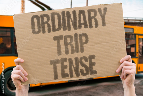 Canvastavla "Ordinary Trip Tense" A simple journey can become stressful quickly