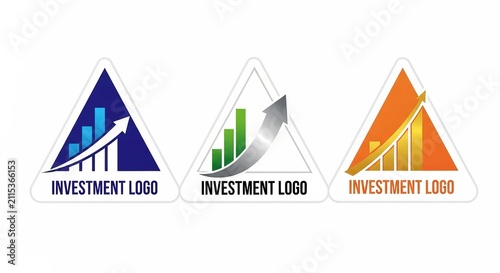 Investment Logo Set - Financial Growth and Market Success.
