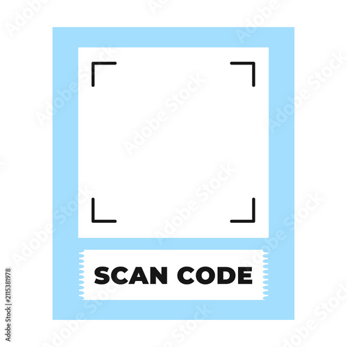 Scan Me QR Code Label Vector, Modern Call to Action Sticker and Sign Set. Colorful Isolated