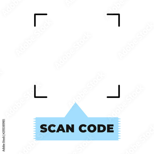Scan Me QR Code Label Vector, Modern Call to Action Sticker and Sign Set. Colorful Isolated