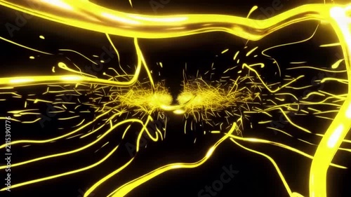 Abstract Golden Energy Flow Background