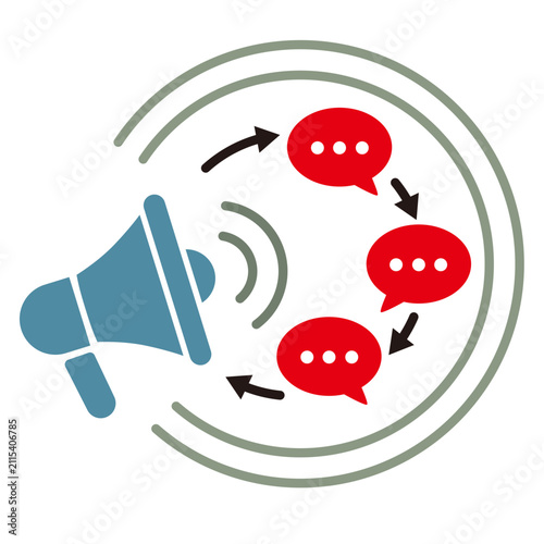 Conceptual illustration of the echo chamber effect and amplified information sharing