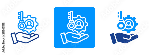 Картината върху платно Rental Service Icon In Dual Tone Style