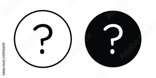 Bild auf Leinwand Interrogation icon simple designs collection