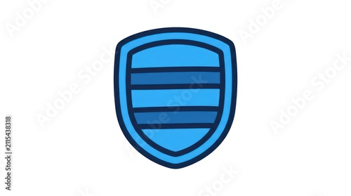 Blue shield icon representing protection and security