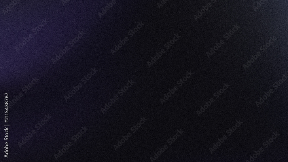 Fototapeta premium Dark blue and black minimalist gradient background with subtle grain and light effect