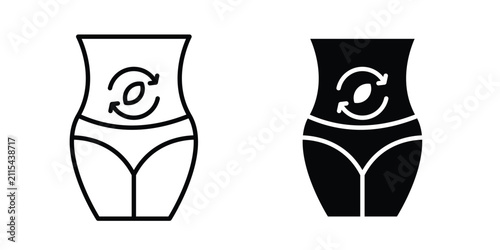 Foto Detox icon flat clipart pack