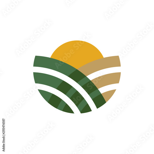 Farm logo vector template illustration
