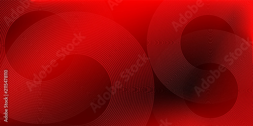 Elegant red gradient background vector with overlapping thin curved swirl pattern