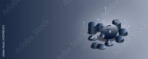 Background image related to finance, investment, and market investment profits.