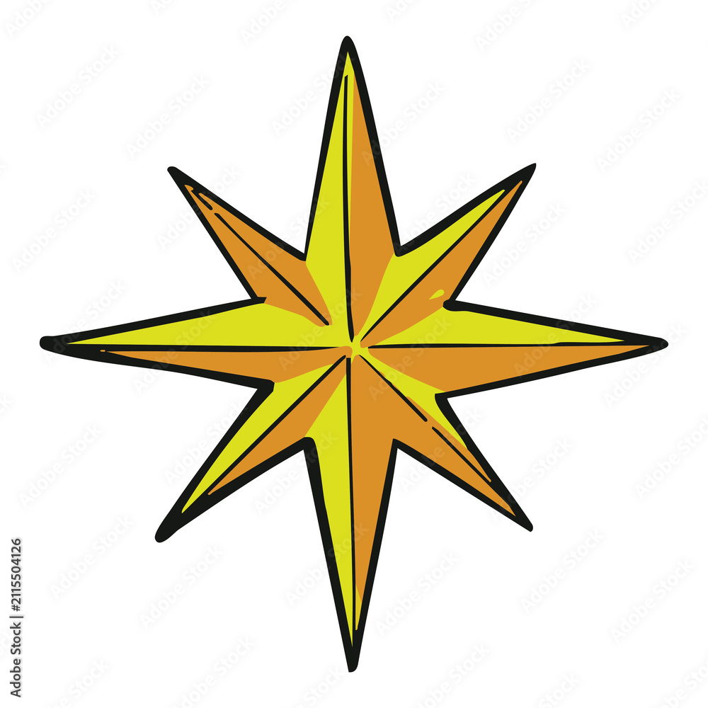 Fototapeta premium Shining Star Illustration