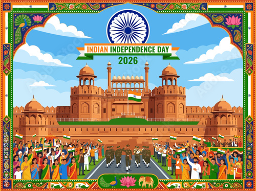 Indian Independence Day Celebration at Red Fort, Delhi, 2026