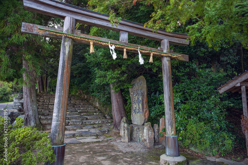 島根 神魂神社 二の鳥居と社号標