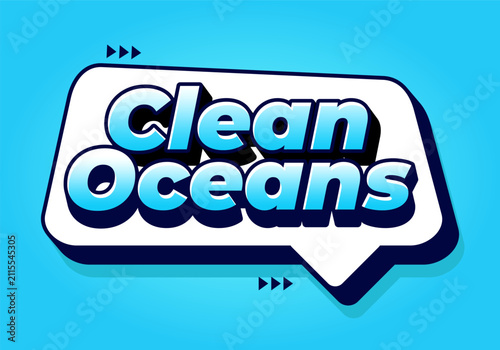 Bold Clean Ocean Text Effect Design for Modern Creative Branding