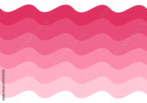 Abstract Pink Wavy Background Design with Soft Gradient Color Layers